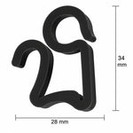 50 pezzi/confezione Clip per luci natalizie Ganci per grondaie per luci decorative da esterno, Gutter Hooks