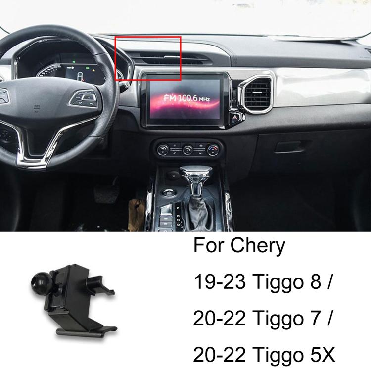 Base per supporto telefono per auto Chery con guida a sinistra, 14-16 Tiggo 5, 17-19 Tiggo 5X / 18 Tiggo 8, 18-20 Tiggo 3X, 19-21  Arrizo 5 / Arrizo 5 PLUS / Arrizo GX, 17-22 Little Ant, 19-23 Tiggo 8 / 20-22 Tiggo 7 / 20-22 Tiggo 5X, 21-22 QQ Ice Crea...