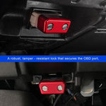 Blocco antifurto per porta OBD2, protezione di sicurezza in lega di alluminio per auto, SUV e camion.