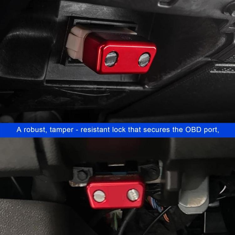 Blocco antifurto per porta OBD2, protezione di sicurezza in lega di alluminio per auto, SUV e camion.