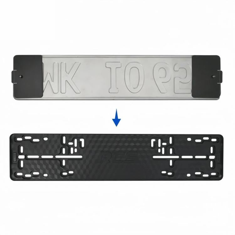 Cornice portatarga standard europea in plastica ABS, portatarga Euro Car, 2 PCS/Set Magnetic, 2 PCS/Set Non-Magnetic