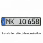 Cornice portatarga standard europea in plastica ABS, portatarga Euro Car, 2 PCS/Set Magnetic, 2 PCS/Set Non-Magnetic