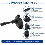 Per bobine di accensione per auto Mitsubishi MD362913 / MD366821 / MD358244 / MD346, For Mitsubishi