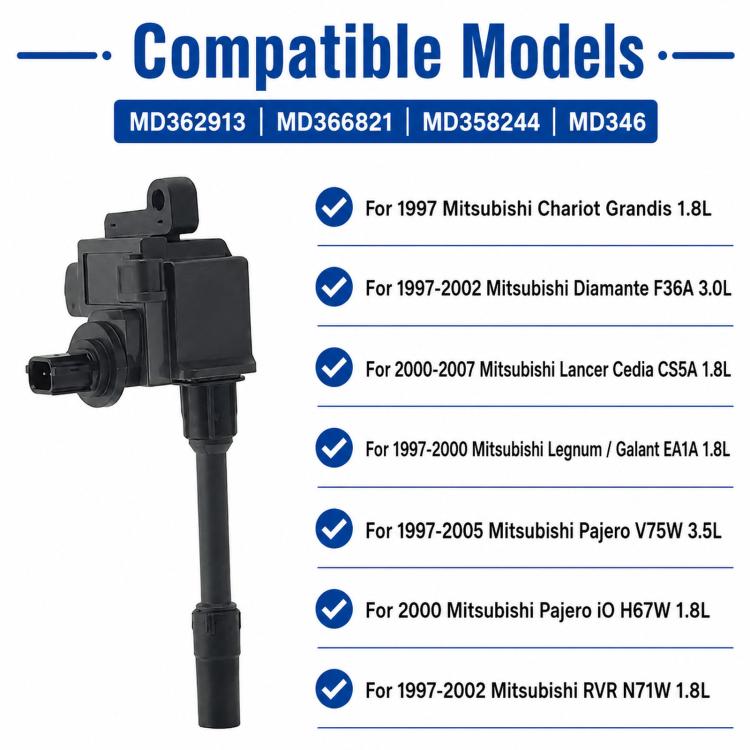 Per bobine di accensione per auto Mitsubishi MD362913 / MD366821 / MD358244 / MD346, For Mitsubishi