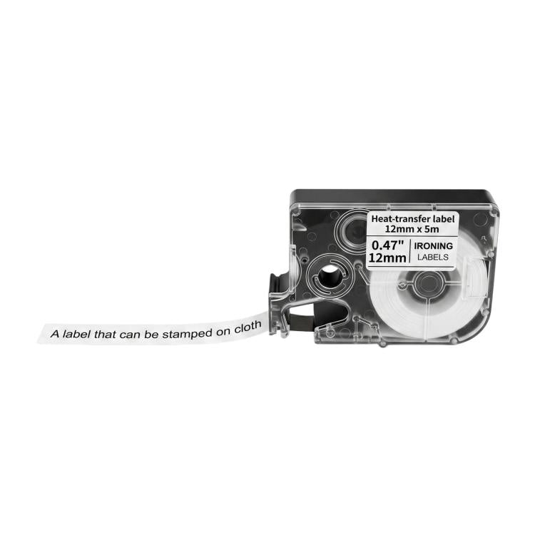 Carta per etichette e nastro da 12 mm per stampante, Blue Ribbon, Brown Ribbon, Beige Ribbon, Pink Ribbon, White Background Black Text, White Background Red Text, White Background Gold Text, White Background Blue Text, Black Background Gold Text       ...