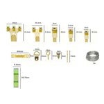 Kit per appendere quadri da 250 pezzi/scatola, ganci per cornici resistenti con viti e filo metallico., 250 PCS/Box