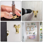 Kit per appendere quadri da 250 pezzi/scatola, ganci per cornici resistenti con viti e filo metallico., 250 PCS/Box