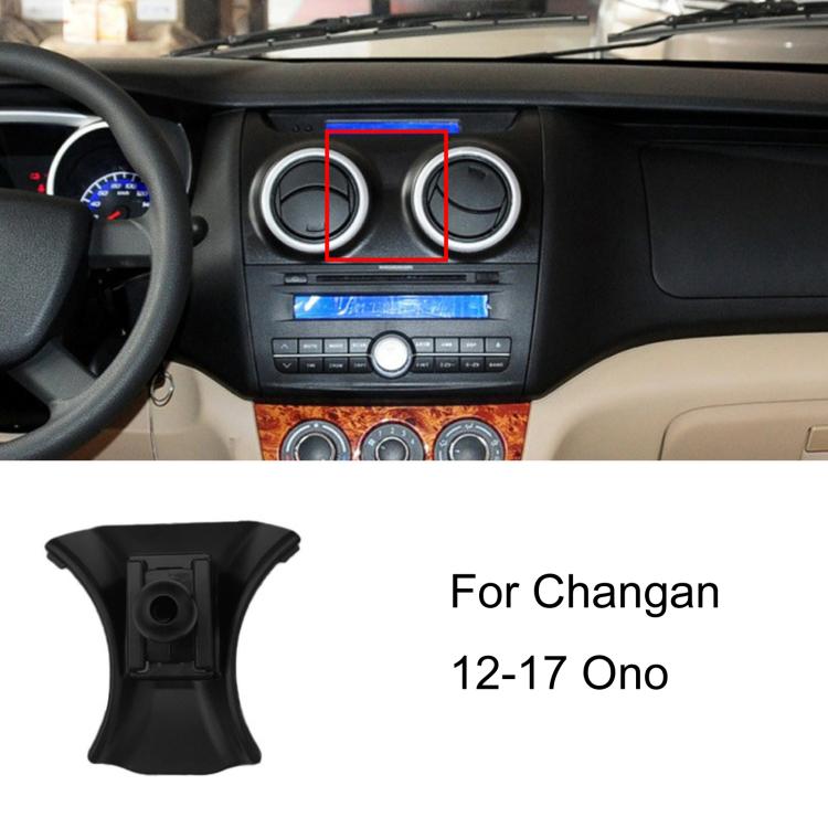 Per base di supporto per telefono da auto Changan con guida a sinistra, 12-15 Eado, 12-16 CS35, 12-16 CS75, 12-17 Ono, 14-15 BenBen / 16-19 BenBen EV / 21 BenBen E-Star, 16-17 Eado, 16-19 CX70, 17-19 CS55, 17-21 Kaicheng Ono S, 17 CS75, 17 CS35        ...