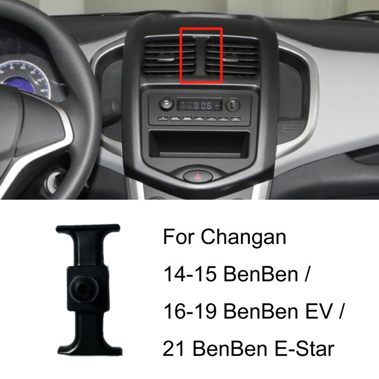 Per base di supporto per telefono da auto Changan con guida a sinistra, 12-15 Eado, 12-16 CS35, 12-16 CS75, 12-17 Ono, 14-15 BenBen / 16-19 BenBen EV / 21 BenBen E-Star, 16-17 Eado, 16-19 CX70, 17-19 CS55, 17-21 Kaicheng Ono S, 17 CS75, 17 CS35        ...