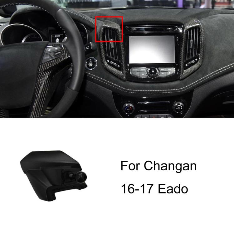 Per base di supporto per telefono da auto Changan con guida a sinistra, 12-15 Eado, 12-16 CS35, 12-16 CS75, 12-17 Ono, 14-15 BenBen / 16-19 BenBen EV / 21 BenBen E-Star, 16-17 Eado, 16-19 CX70, 17-19 CS55, 17-21 Kaicheng Ono S, 17 CS75, 17 CS35        ...