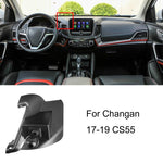 Per base di supporto per telefono da auto Changan con guida a sinistra, 12-15 Eado, 12-16 CS35, 12-16 CS75, 12-17 Ono, 14-15 BenBen / 16-19 BenBen EV / 21 BenBen E-Star, 16-17 Eado, 16-19 CX70, 17-19 CS55, 17-21 Kaicheng Ono S, 17 CS75, 17 CS35        ...