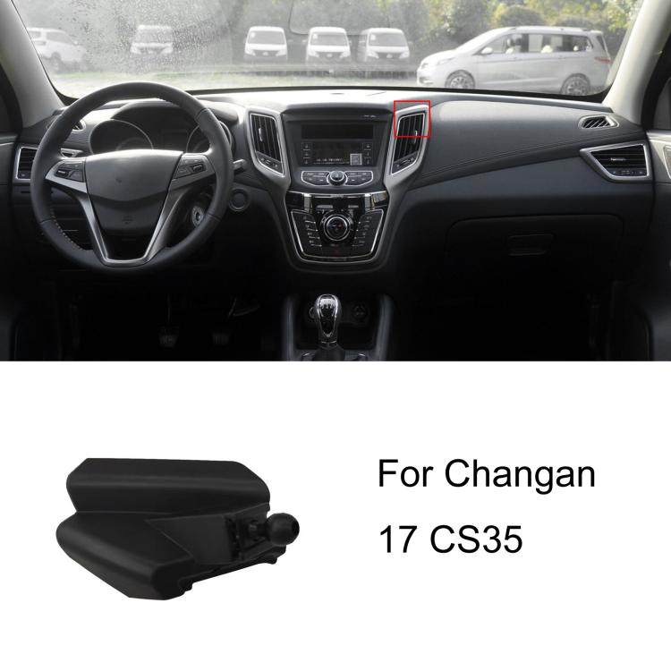 Per base di supporto per telefono da auto Changan con guida a sinistra, 12-15 Eado, 12-16 CS35, 12-16 CS75, 12-17 Ono, 14-15 BenBen / 16-19 BenBen EV / 21 BenBen E-Star, 16-17 Eado, 16-19 CX70, 17-19 CS55, 17-21 Kaicheng Ono S, 17 CS75, 17 CS35        ...