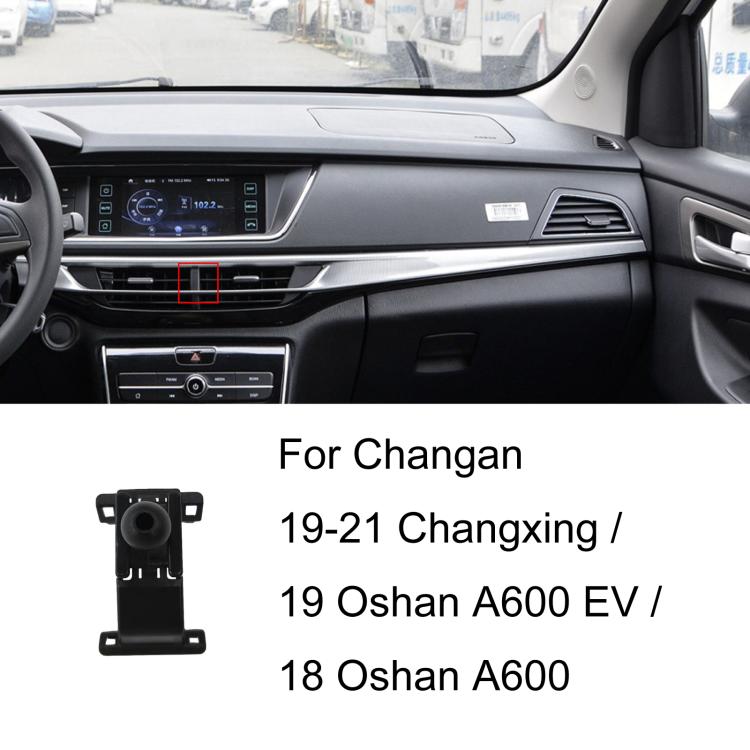Per base di supporto per telefono da auto Changan con guida a sinistra, 12-15 Eado, 12-16 CS35, 12-16 CS75, 12-17 Ono, 14-15 BenBen / 16-19 BenBen EV / 21 BenBen E-Star, 16-17 Eado, 16-19 CX70, 17-19 CS55, 17-21 Kaicheng Ono S, 17 CS75, 17 CS35        ...