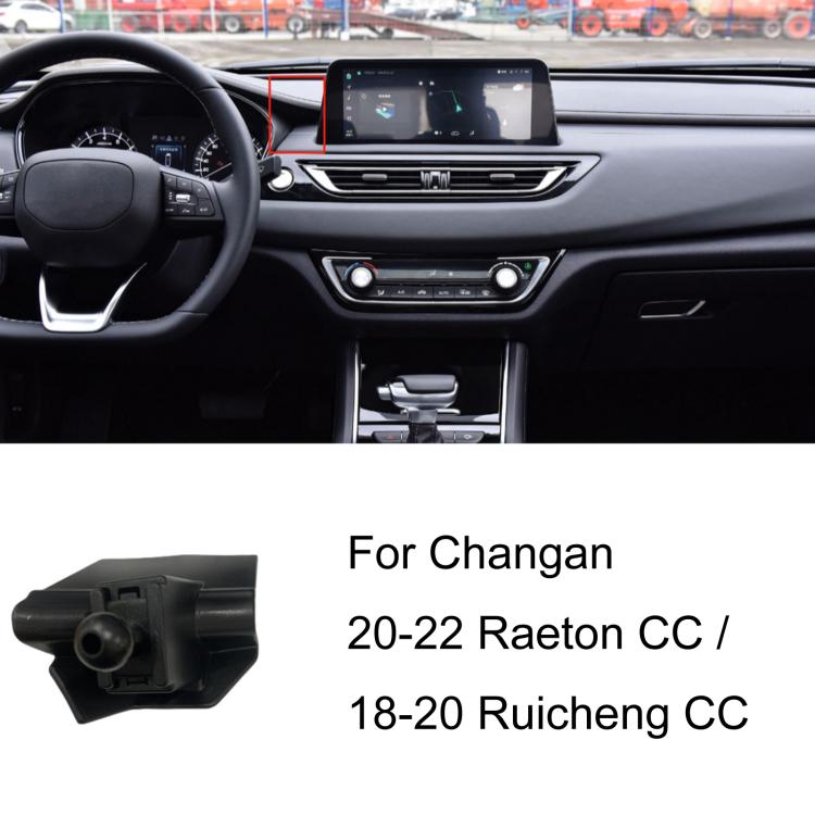 Per base di supporto per telefono da auto Changan con guida a sinistra, 20-21 BenBen E-Star Dual Screen Navigation Version, 20-22 Raeton CC / 18-20 Ruicheng CC, 20-22 UNI-T, 20-22 Star 5 / 19-21 Shenqi T10, 21-22 Oshan X5, 21 Eado / 20-22 Eado Plus    ...