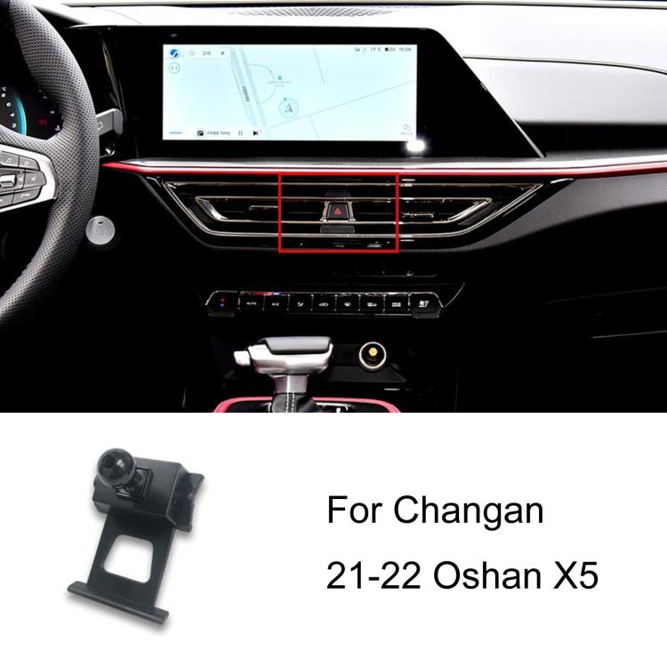Per base di supporto per telefono da auto Changan con guida a sinistra, 20-21 BenBen E-Star Dual Screen Navigation Version, 20-22 Raeton CC / 18-20 Ruicheng CC, 20-22 UNI-T, 20-22 Star 5 / 19-21 Shenqi T10, 21-22 Oshan X5, 21 Eado / 20-22 Eado Plus    ...