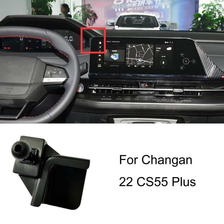 Per base di supporto per telefono da auto Changan con guida a sinistra, 20-21 BenBen E-Star Dual Screen Navigation Version, 20-22 Raeton CC / 18-20 Ruicheng CC, 20-22 UNI-T, 20-22 Star 5 / 19-21 Shenqi T10, 21-22 Oshan X5, 21 Eado / 20-22 Eado Plus    ...