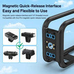 Gabbia di protezione con telaio a sgancio rapido magnetico per Insta360 X6 PC con slitta a caldo., PC Material