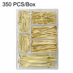 Kit assortimento di chiodi per appendere quadri, 350 pezzi/scatola, 5 misure, set di chiodi per ferramenta