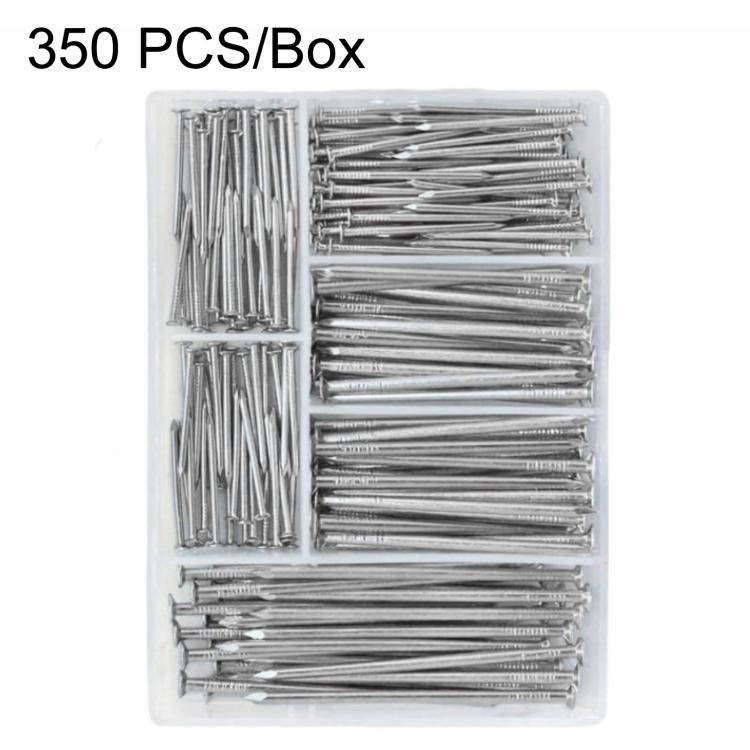 Kit assortimento di chiodi per appendere quadri, 350 pezzi/scatola, 5 misure, set di chiodi per ferramenta