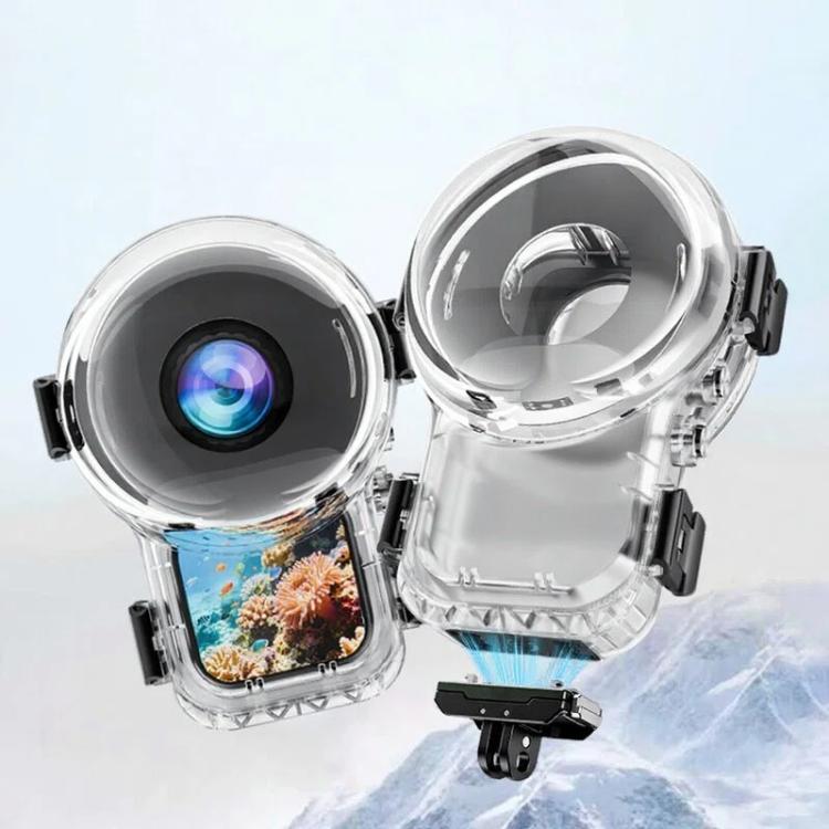 Custodia impermeabile a sgancio rapido magnetico per Insta360 X6, panoramica a 360°, impermeabile fino a 60 m., 360 Panoramic Magnetic