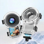 Custodia impermeabile a sgancio rapido magnetico per Insta360 X6, panoramica a 360°, impermeabile fino a 60 m., 360 Panoramic Magnetic