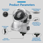 Custodia impermeabile a sgancio rapido magnetico per Insta360 X6, panoramica a 360°, impermeabile fino a 60 m., 360 Panoramic Magnetic