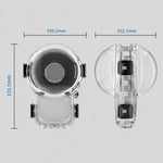 Custodia impermeabile a sgancio rapido magnetico per Insta360 X6, panoramica a 360°, impermeabile fino a 60 m., 360 Panoramic Magnetic