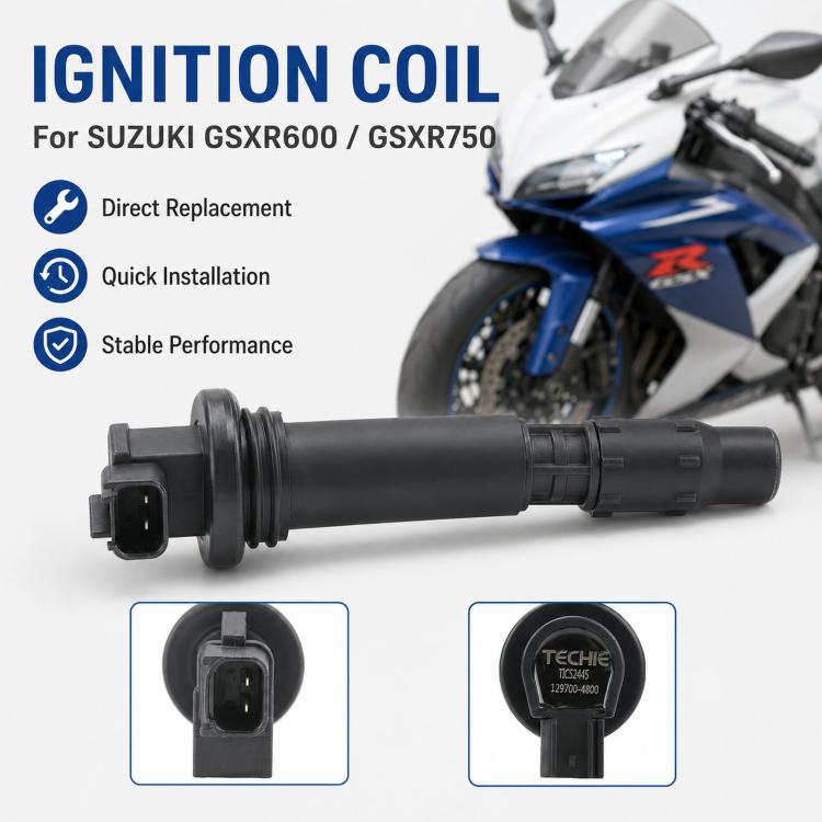 Bobina di accensione per moto Suzuki GSX-R600 / GSX-R750 1297004800 / F6T553 / 129700-5020, For Suzuki
