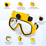 Videocamera d'azione HD FSD191 con occhialini da immersione 15M e connettività Wi-Fi per snorkeling, nuoto, foto e video.