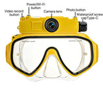 Videocamera d'azione HD FSD191 con occhialini da immersione 15M e connettività Wi-Fi per snorkeling, nuoto, foto e video.
