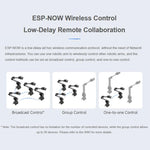 Braccio robotico desktop 3+1 DOF con controllo wireless e base rotante 360°