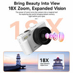 Videocamera digitale WD08 HD 5K con sensore CCD da 75 MP e Wi-Fi