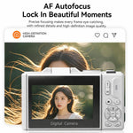 Videocamera digitale WD08 HD 5K con sensore CCD da 75 MP e Wi-Fi
