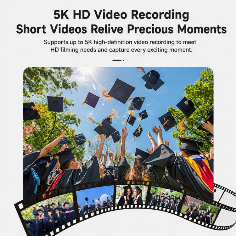 Videocamera digitale WD08 HD 5K con sensore CCD da 75 MP e Wi-Fi