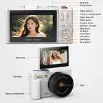 Videocamera digitale WD08 HD 5K con sensore CCD da 75 MP e Wi-Fi