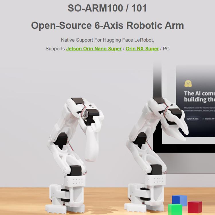 Braccio robotico open-source a 6 assi con servo bus ad alta coppia