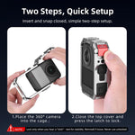Gabbia protettiva per fotocamera DJI Osmo 360 II con copriobiettivo
