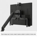 Supporto robotico universale A2 per monitor LCD senza fori