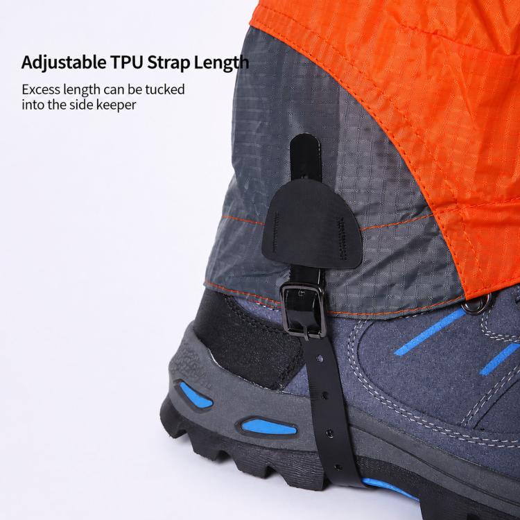 1 paio di copriscarpe AOTU AT8917 con striscia riflettente per alpinismo, escursionismo, impermeabili, da neve e sabbia, ideali per il deserto.