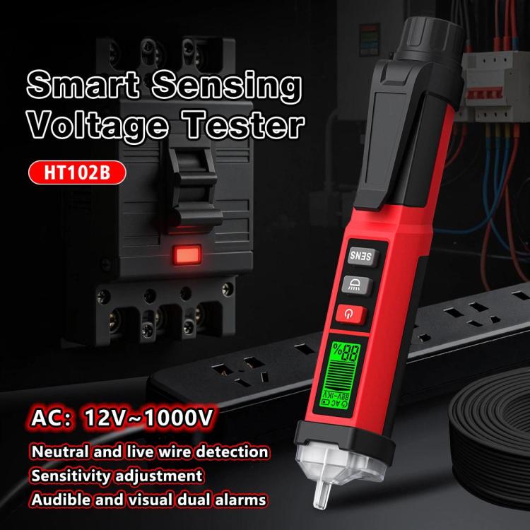 Penna tester di tensione digitale senza contatto HABOTEST 12V-1000V CA HT102B