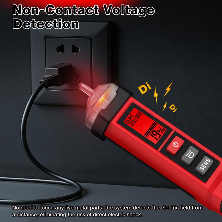 Penna tester di tensione digitale senza contatto HABOTEST 12V-1000V CA HT102B