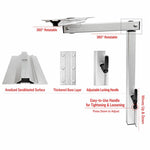 Supporto per gambe di tavolo telescopico girevole multifunzionale per camper, supporto mobile per gambe di tavolo per yacht