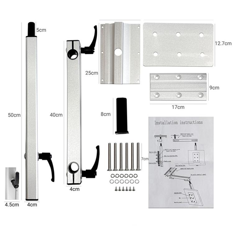 Supporto per gambe di tavolo telescopico girevole multifunzionale per camper, supporto mobile per gambe di tavolo per yacht
