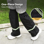 1 paio di ghette impermeabili AOTU AT9013, copriscarpe antipioggia regolabili, maniche per leggings antisporco per ciclismo e giardinaggio., M, L, XL