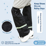 1 paio di ghette impermeabili AOTU AT9013, copriscarpe antipioggia regolabili, maniche per leggings antisporco per ciclismo e giardinaggio., M, L, XL
