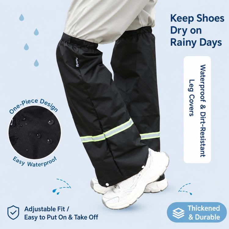 1 paio di ghette impermeabili AOTU AT9013, copriscarpe antipioggia regolabili, maniche per leggings antisporco per ciclismo e giardinaggio., M, L, XL