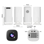 Proiettore intelligente S40 per casa, camera da letto, soggiorno, proiettore portatile HD, US Plug, UK Plug, EU Plug, AU Plug
