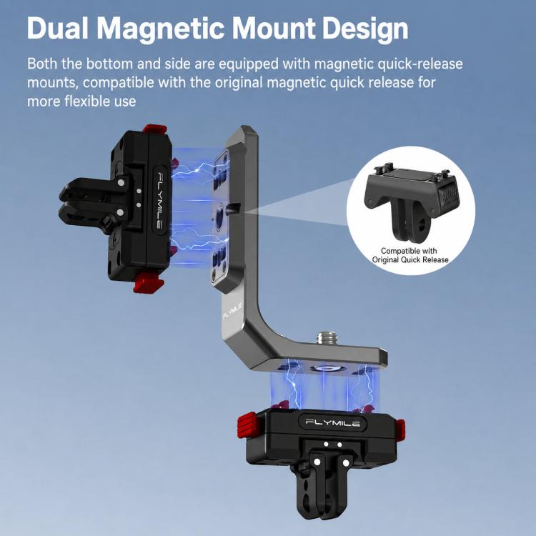 Adattatore sgancio rapido Flymile L-Plate per Insta360 X6