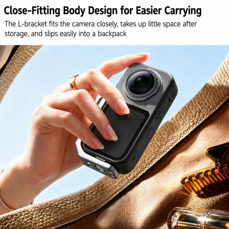 Adattatore sgancio rapido Flymile L-Plate per Insta360 X6