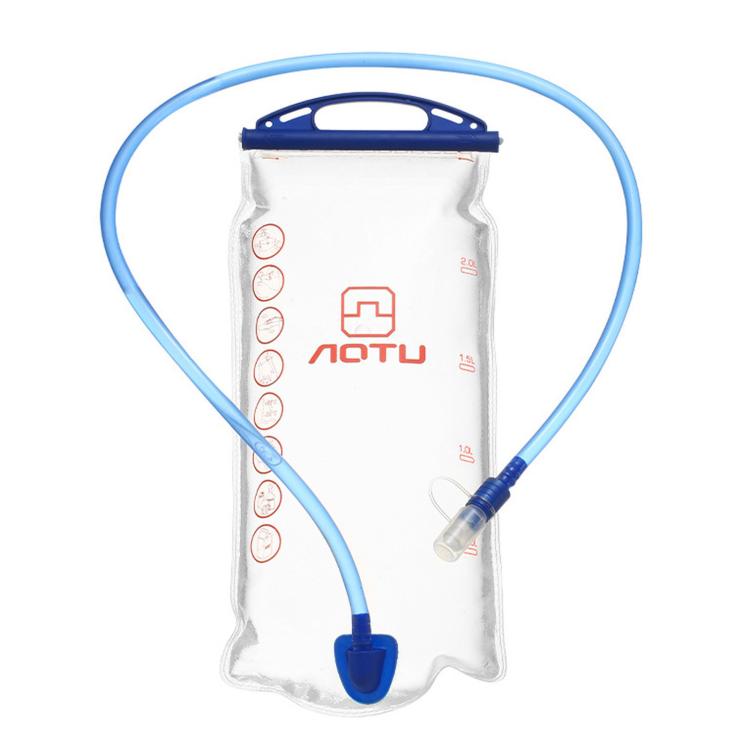 Sacca idrica AOTU AT6616 senza BPA, serbatoio d'acqua da 2 litri, a prova di perdite, ideale per escursionismo, corsa e ciclismo., AT6616